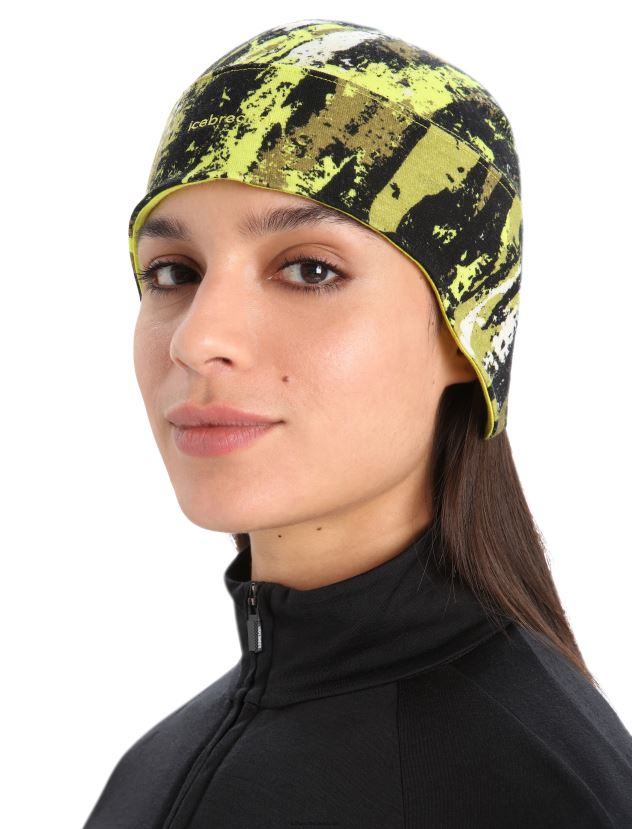 Icebreaker Men Merino Quantum Beanie SedimentaryBlack/Shine 80BXXP464 Clothing