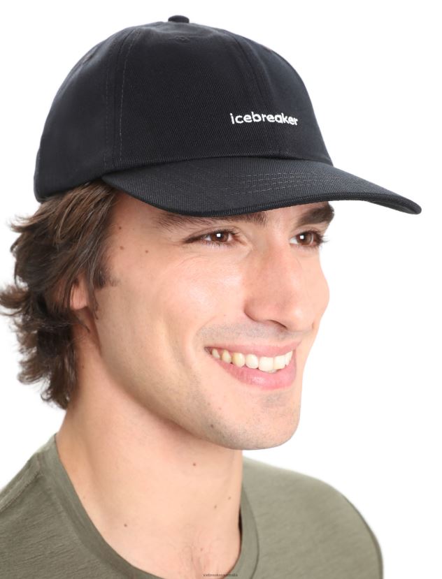 Icebreaker Unisex Merino 6 Panel HatBlack 80BXXP321 Accessories