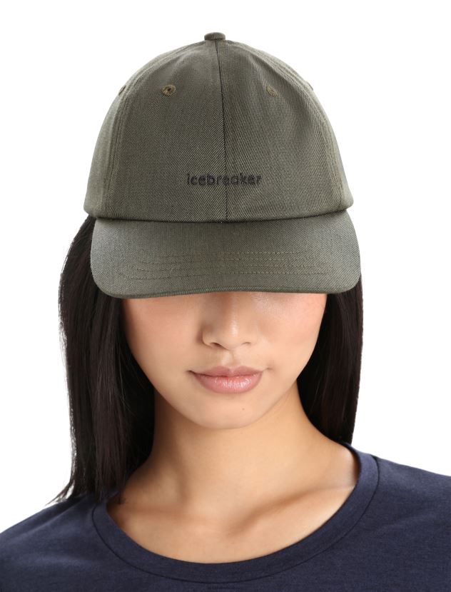 Icebreaker Unisex Merino 6 Panel HatLoden/Black 80BXXP322 Accessories