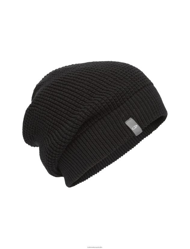 Icebreaker Unisex Merino Feadan Slouch BeanieBlack 80BXXP332 Accessories