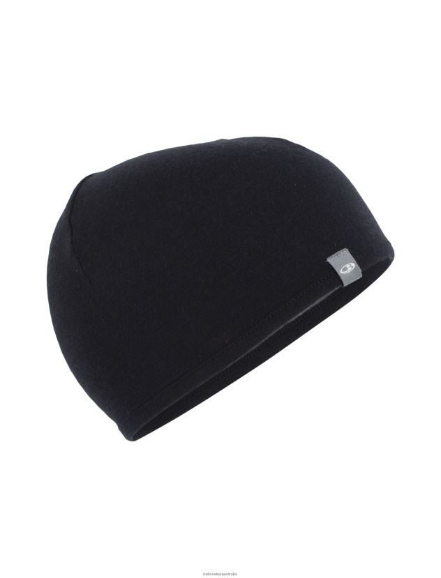 Icebreaker Unisex Merino Pocket BeanieBlack/Gritstone Heather 80BXXP313 Accessories