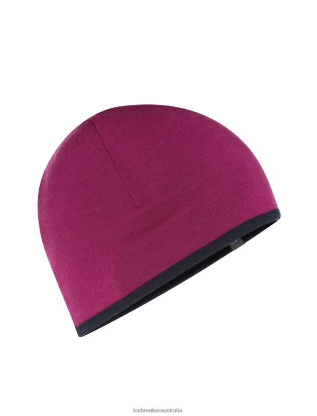 Icebreaker Unisex Merino Pocket BeanieGo Berry/Midnight Navy 80BXXP314 Accessories