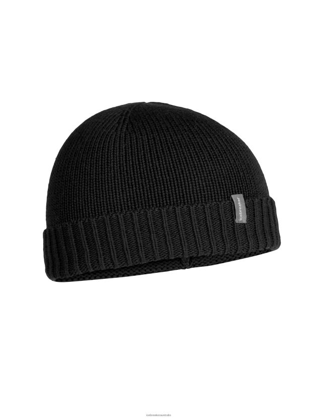 Icebreaker Unisex Merino Vela Cuff BeanieBlack 80BXXP335 Accessories