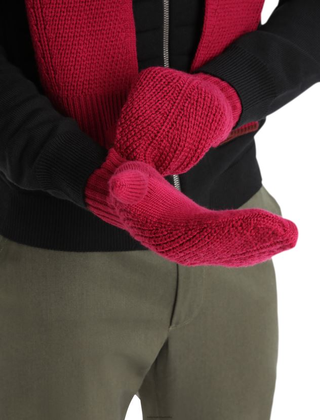 Icebreaker Unisex Merino Waypoint MittensCherry/Espresso 80BXXP470 Accessories