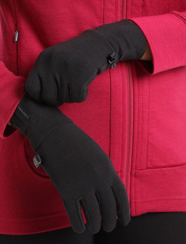 Icebreaker Unisex RealFleece Merino Sierra GlovesBlack 80BXXP300 Clothing