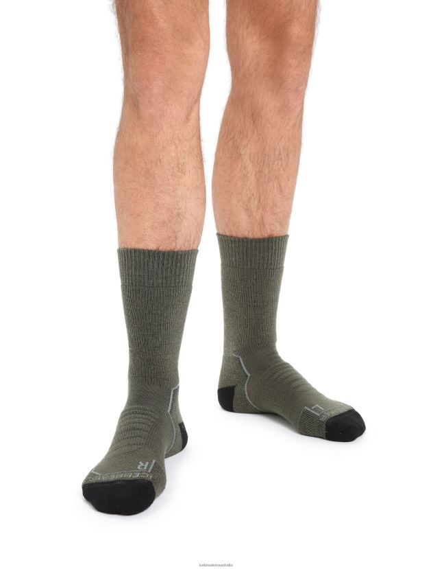 Icebreaker Men Merino Hike+ Heavy Crew SocksLoden/Black 80BXXP267 Accessories