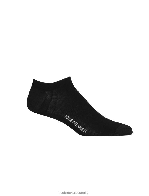 Icebreaker Men Merino Lifestyle Fine Gauge No Show SocksBlack/Snow 80BXXP263 Accessories