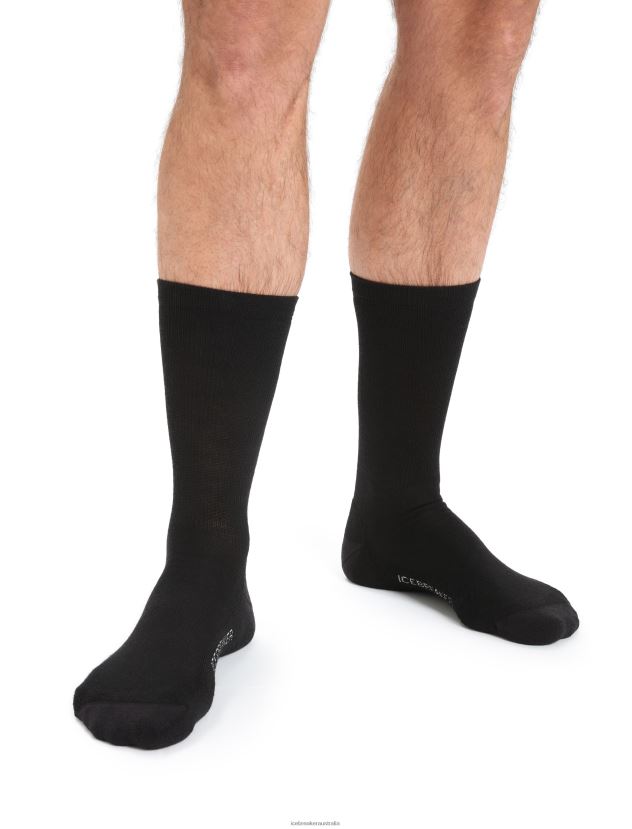 Icebreaker Men Merino Lifestyle Light Crew SocksBlack 80BXXP293 Accessories