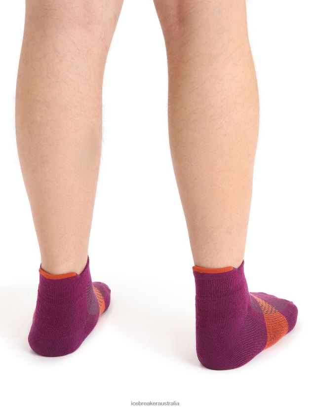 Icebreaker Men Merino Multisport Light Micro SocksGo Berry/Vibrant Earth 80BXXP281 Accessories