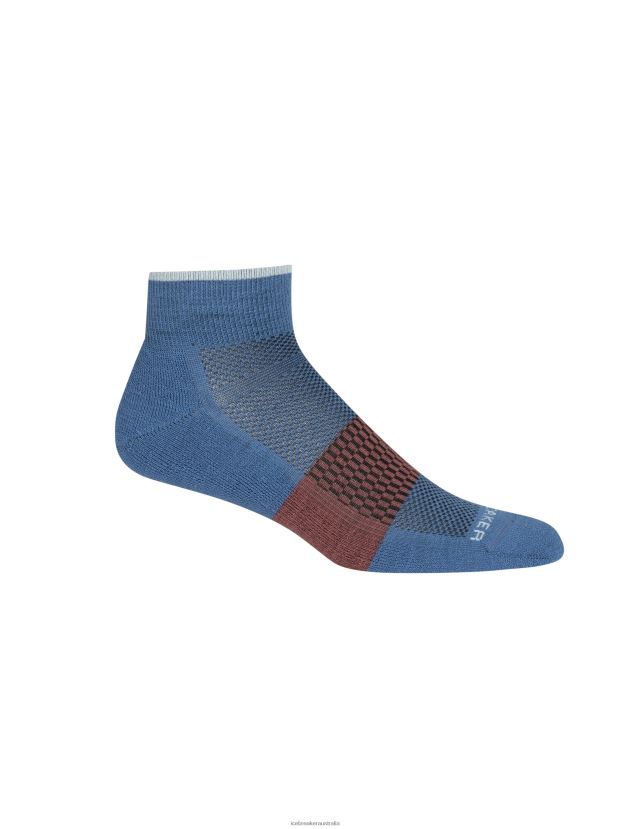 Icebreaker Men Merino Multisport Light Mini SocksAzul/Haze 80BXXP451 Accessories