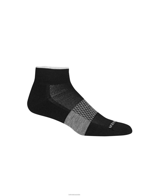 Icebreaker Men Merino Multisport Light Mini SocksBlack/Snow 80BXXP290 Accessories