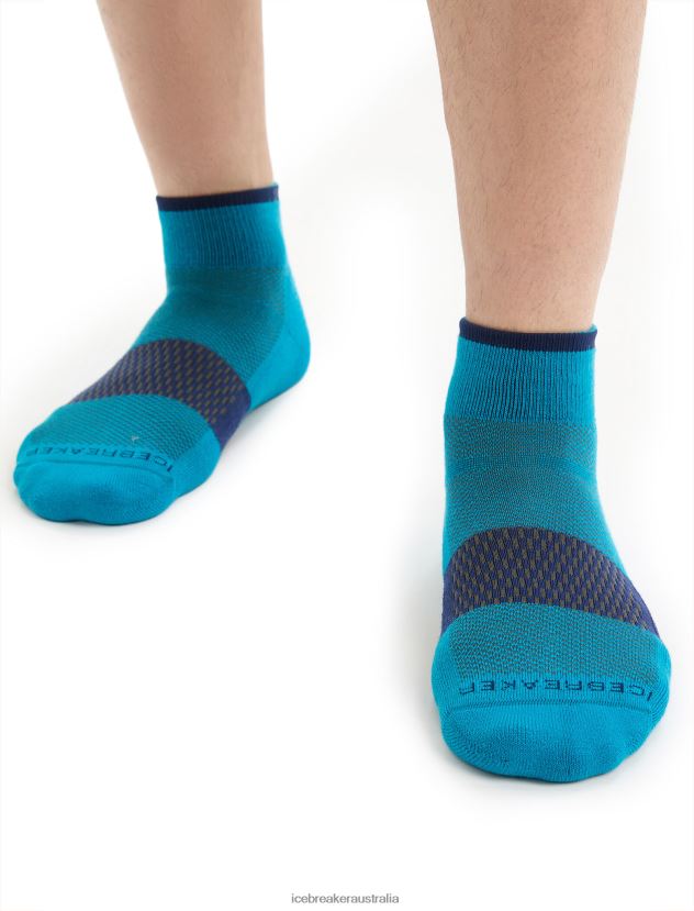 Icebreaker Men Merino Multisport Light Mini SocksGeo Blue/Royal Navy 80BXXP291 Accessories