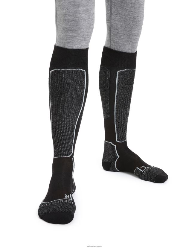 Icebreaker Men Merino Ski+ Light Over the Calf SocksBlack 80BXXP297 Accessories