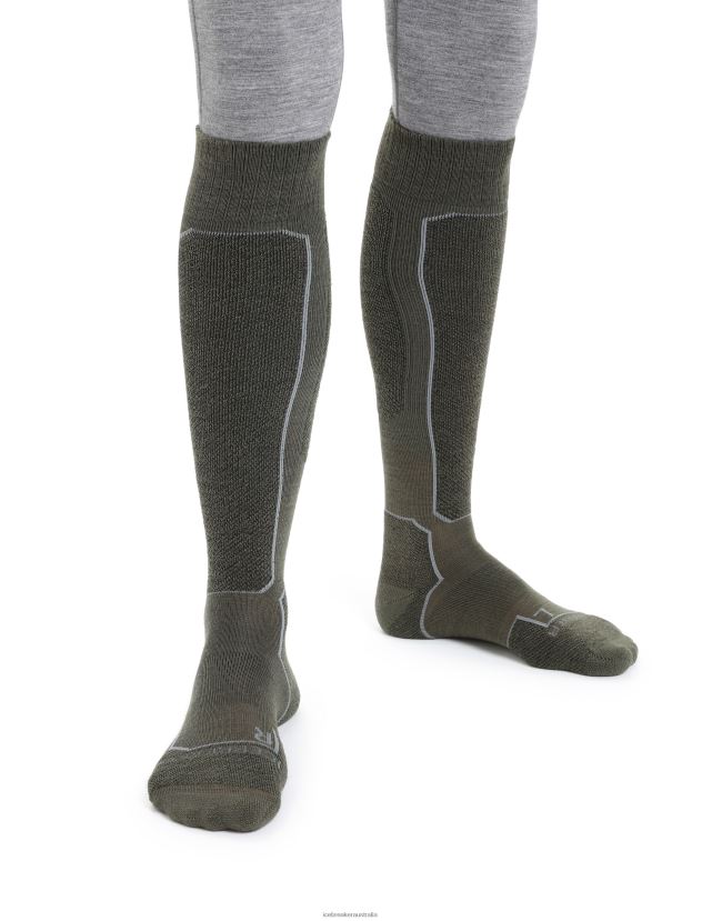 Icebreaker Men Merino Ski+ Light Over the Calf SocksLoden/Black 80BXXP466 Accessories