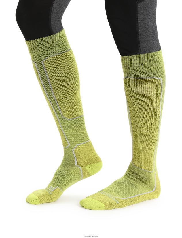 Icebreaker Men Merino Ski+ Light Over the Calf SocksShine/Ether 80BXXP467 Accessories