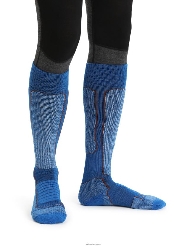 Icebreaker Men Merino Ski+ Medium Over the Calf SocksLazurite/Espresso 80BXXP459 Accessories