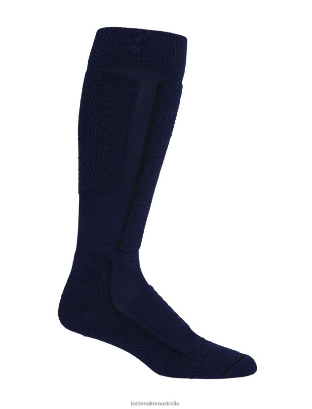 Icebreaker Men Merino Ski+ Medium Over the Calf SocksRoyal Navy/Black 80BXXP460 Accessories