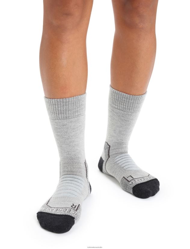 Icebreaker Women Merino Hike+ Heavy Crew SocksBlizzard Heather 80BXXP790 Accessories