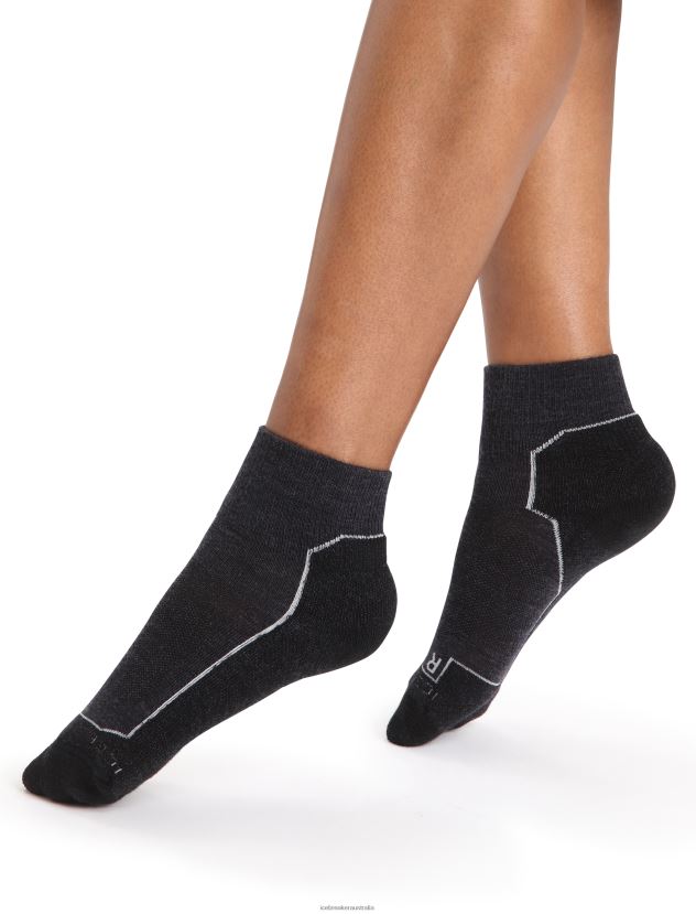 Icebreaker Women Merino Hike+ Light Mini SocksJet Heather 80BXXP754 Accessories