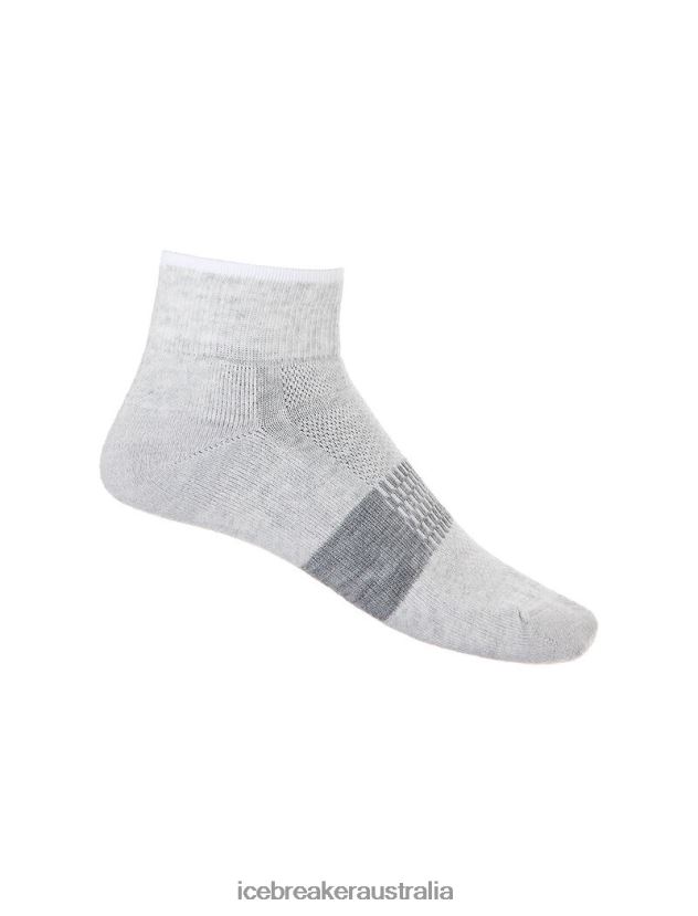 Icebreaker Women Merino Multisport Light Mini SocksBlizzard Heather/Snow 80BXXP752 Accessories