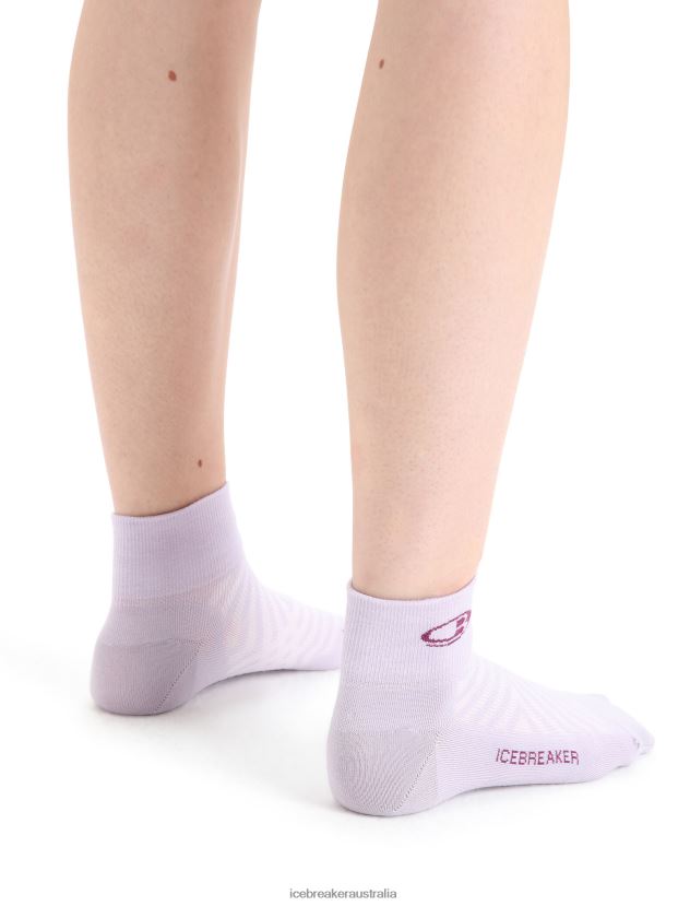 Icebreaker Women Merino Run+ Ultralight Mini SocksPurple Gaze/Go Berry 80BXXP770 Accessories