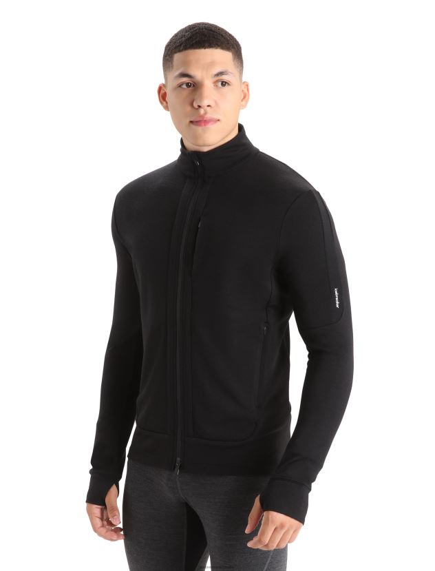 Icebreaker Men Merino Quantum III Long Sleeve ZipBlack 80BXXP212 Clothing