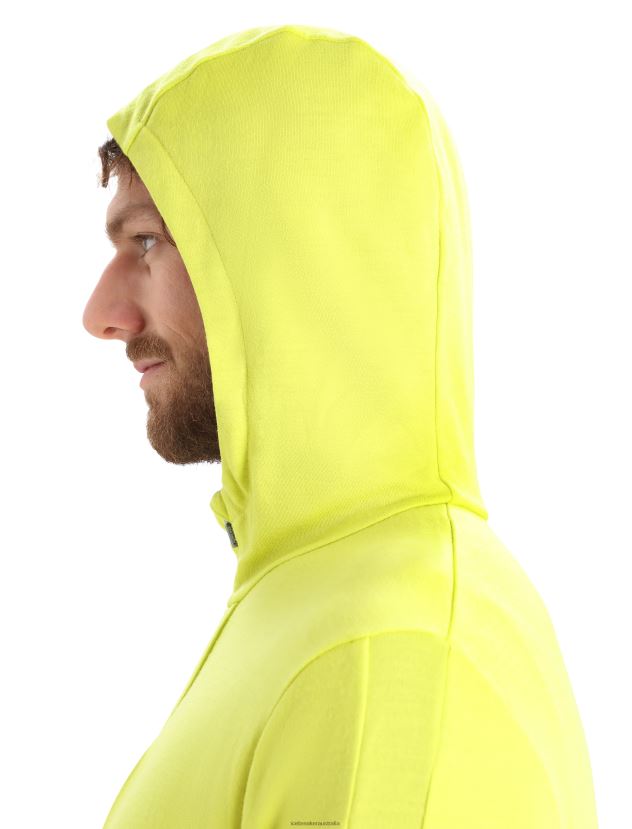 Icebreaker Men Merino Quantum III Long Sleeve Zip HoodieShine/Clove 80BXXP409 Clothing