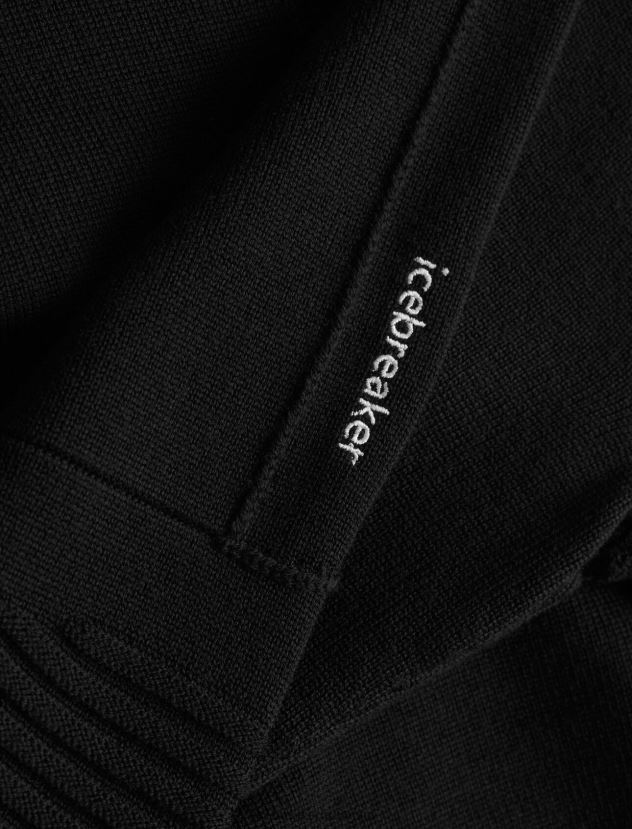 Icebreaker Men ZoneKnit Merino Long Sleeve Half ZipBlack 80BXXP231 Clothing