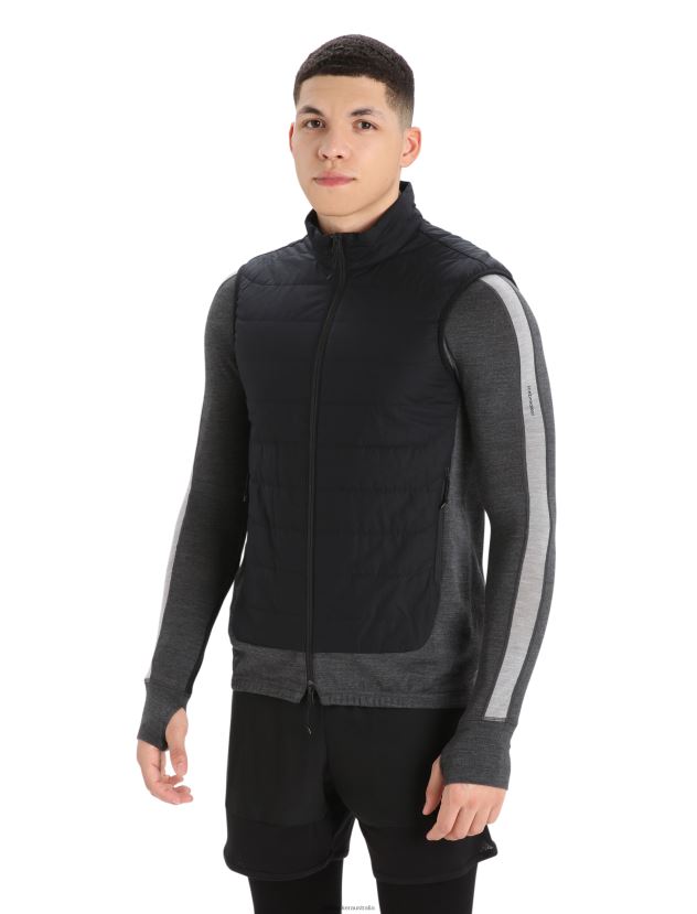 Icebreaker Men MerinoLoft VestBlack/Jet Heather 80BXXP239 Clothing
