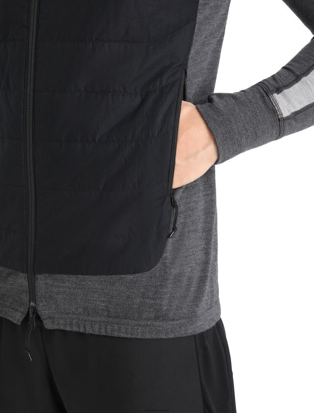 Icebreaker Men MerinoLoft VestBlack/Jet Heather 80BXXP239 Clothing
