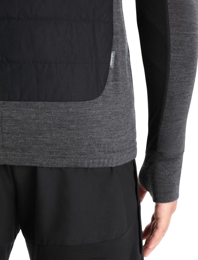 Icebreaker Men MerinoLoft VestBlack/Jet Heather 80BXXP239 Clothing