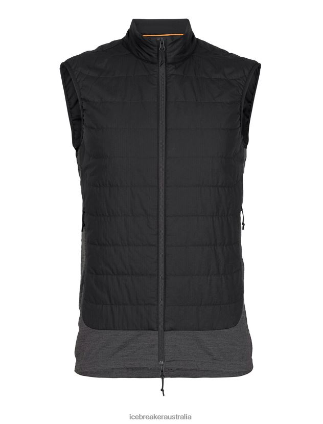 Icebreaker Men MerinoLoft VestBlack/Jet Heather 80BXXP239 Clothing
