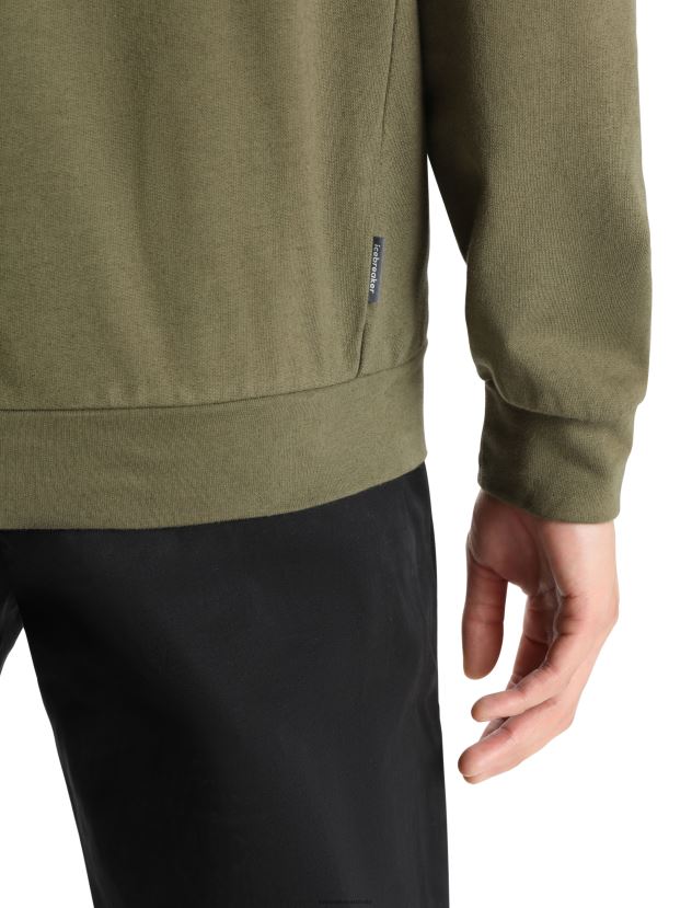 Icebreaker Men Merino Central II Long Sleeve ZipLoden 80BXXP359 Clothing