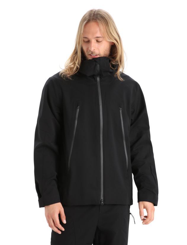 Icebreaker Men Shell+ Merino Hooded JacketBlack 80BXXP393 Clothing