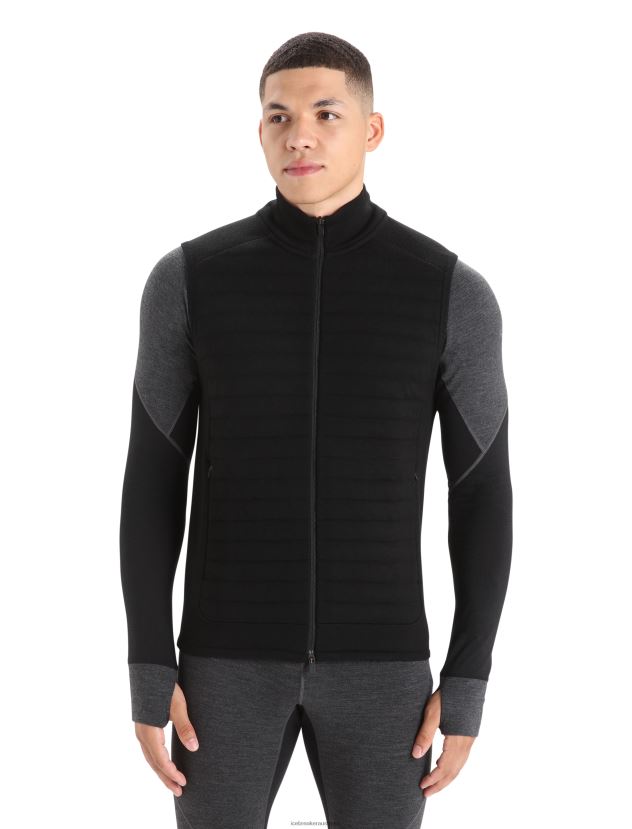 Icebreaker Men ZoneKnit Merino Insulated VestBlack 80BXXP236 Clothing
