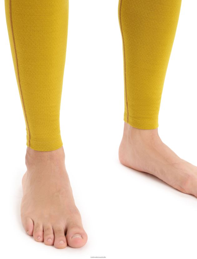 Icebreaker Men 200 ZoneKnit Merino Thermal LeggingsClove/Silent Gold 80BXXP431 Clothing