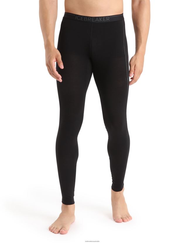 Icebreaker Men BodyfitZone Merino 150 Zone Thermal LeggingsBlack 80BXXP346 Clothing