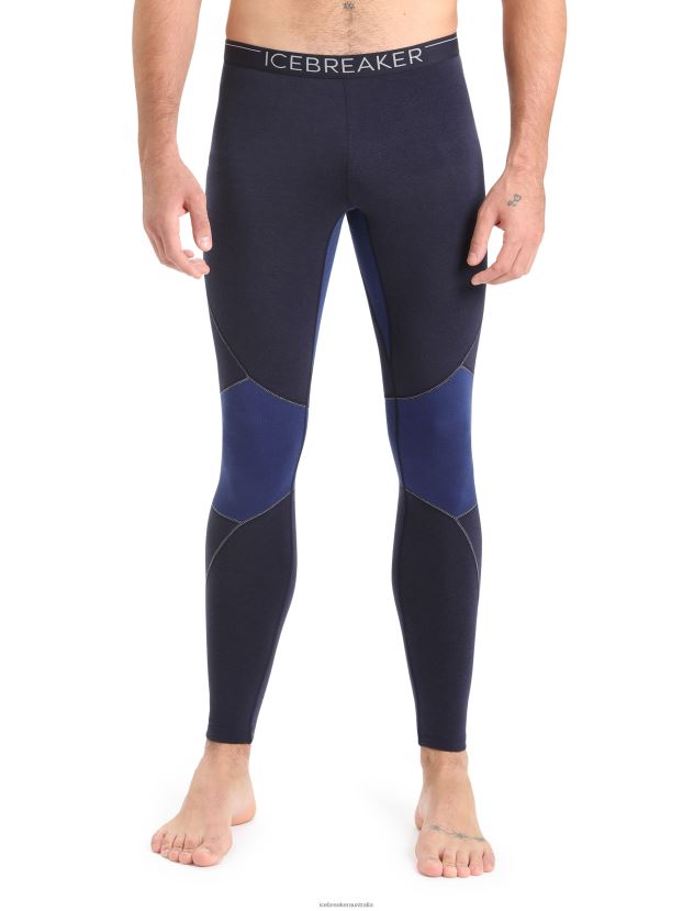 Icebreaker Men BodyfitZone Merino 260 Zone Thermal LeggingsMidnight Navy/Royal Navy 80BXXP345 Clothing