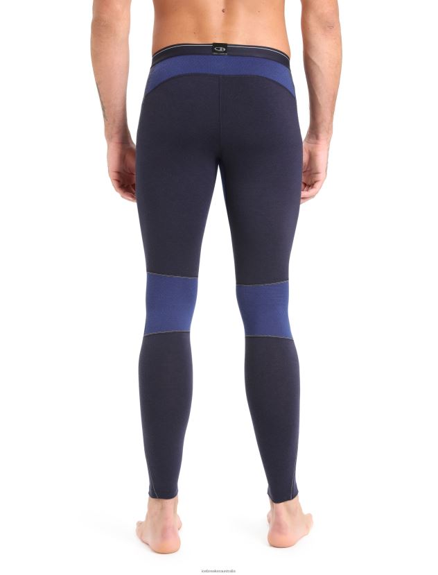 Icebreaker Men BodyfitZone Merino 260 Zone Thermal LeggingsMidnight Navy/Royal Navy 80BXXP345 Clothing