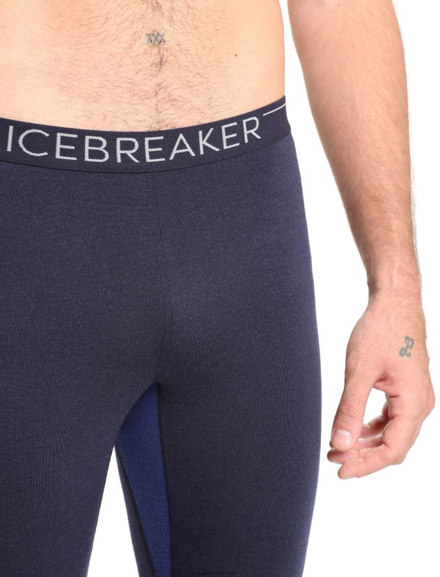 Icebreaker Men BodyfitZone Merino 260 Zone Thermal LeggingsMidnight Navy/Royal Navy 80BXXP345 Clothing