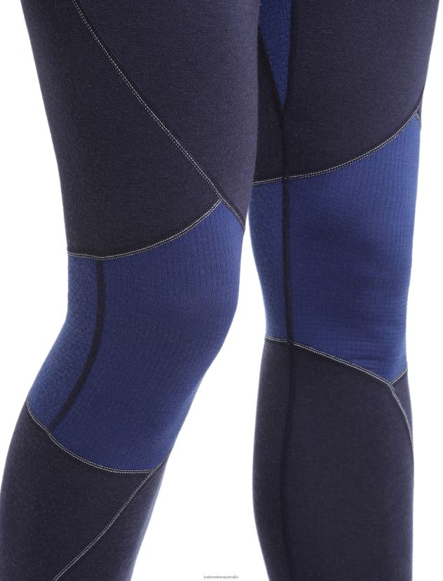 Icebreaker Men BodyfitZone Merino 260 Zone Thermal LeggingsMidnight Navy/Royal Navy 80BXXP345 Clothing