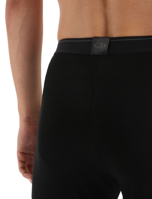 Icebreaker Men Merino 175 Everyday Thermal LeggingsBlack 80BXXP157 Clothing