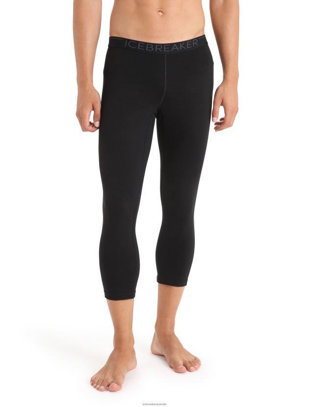 Icebreaker Men Merino 200 Oasis 3/4 Thermal LeggingsBlack 80BXXP159 Clothing