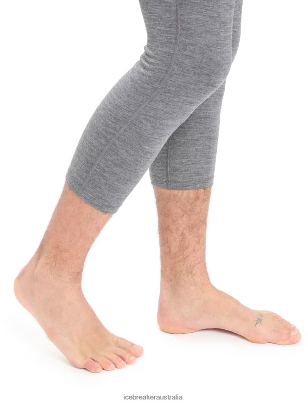 Icebreaker Men Merino 200 Oasis 3/4 Thermal LeggingsGritstone Heather 80BXXP160 Clothing