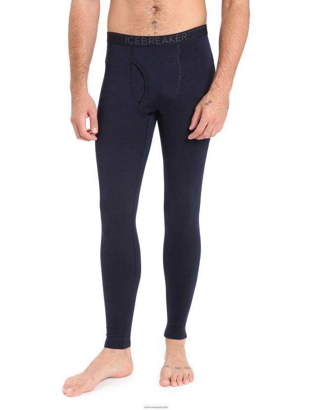 Icebreaker Men Merino 200 Oasis Leggings with FlyMidnight Navy 80BXXP147 Clothing