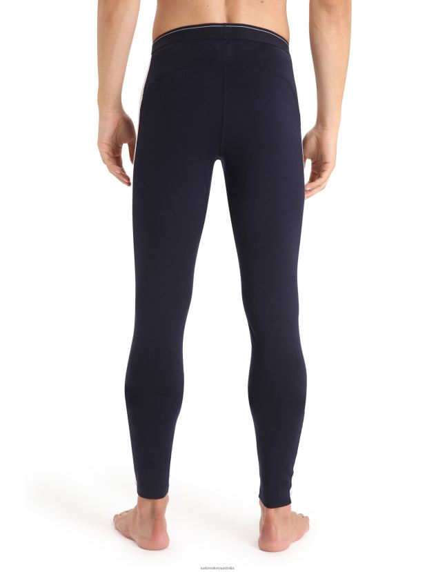 Icebreaker Men Merino 200 Sonebula Thermal LeggingsMidnight Navy/Snow 80BXXP176 Clothing
