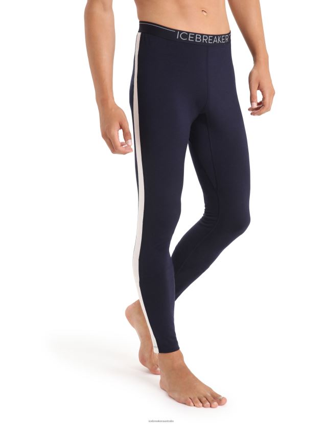 Icebreaker Men Merino 200 Sonebula Thermal LeggingsMidnight Navy/Snow 80BXXP176 Clothing