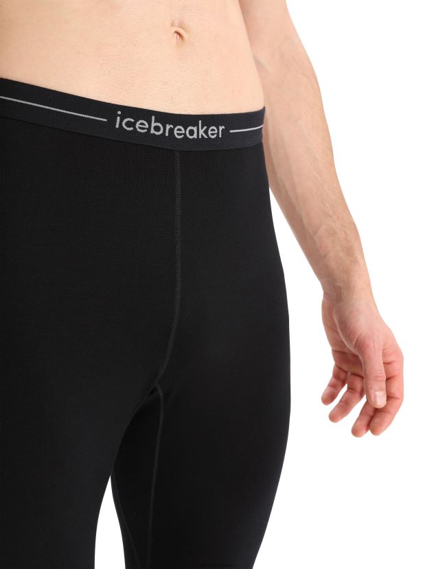 Icebreaker Men Merino 260 ZoneKnit Merino Thermal LeggingsBlack/Jet Heather 80BXXP182 Clothing