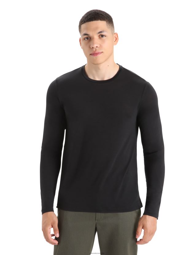 Icebreaker Men Merino Sphere II Long Sleeve T-ShirtBlack 80BXXP187 Clothing