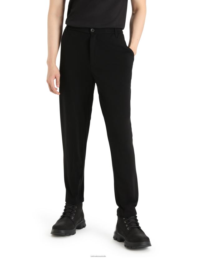 Icebreaker Men MerinoFine Interlock PantsBlack 80BXXP256 Clothing